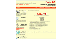 Desktop Screenshot of fehler-ex.de